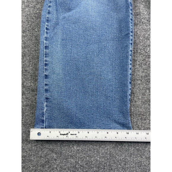 Levi's High Rise Wide Leg Jeans Women's 31  Blue Denim Stretch Baggy - Picture 8 of 10